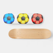Kleurrijke Voetballen Skateboard (Horizontaal)
