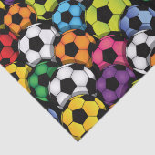 Kleurrijke Voetballen Tissuepapier (Detail)