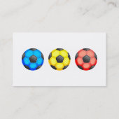 Kleurrijke Voetballen Visitekaartje (Achterkant)