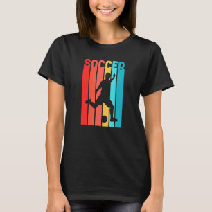 Kleurrijke voetballer t-shirt