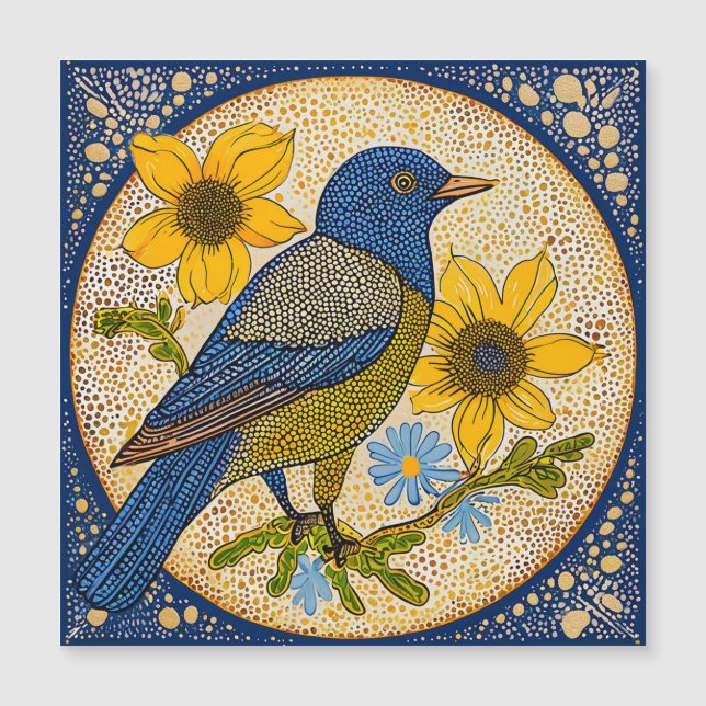 Kleurrijke vogel  (Voorkant)