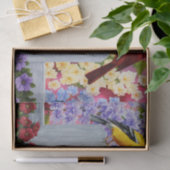 Kleurrijke vogel bloementuin tissuepapier (Geschenk)