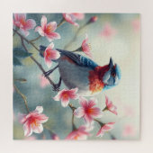 Kleurrijke Vogel Bloemige Legpuzzel (Horizontaal)