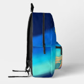 Kleurrijke vogel die boven de bergen vliegt bedrukte rugzak (Links)