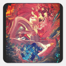 Kleurrijke vogel en het meer