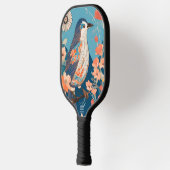 Kleurrijke vogel gepersonaliseerde pickleball padd paddle (Links)