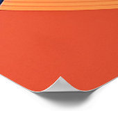 Kleurrijke vogel neergestreken tussen levendige bl poster (Hoek)