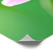 Kleurrijke vogel op bloeiende tak poster (Hoek)