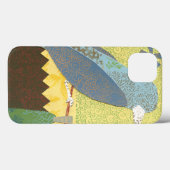 Kleurrijke vogel op een draad Case-Mate iPhone case (Achterkant (horizontaal))