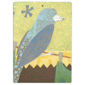 Kleurrijke vogel op een draad klembord (Achterkant)