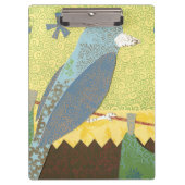 Kleurrijke vogel op een draad klembord (Voorkant)