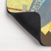 Kleurrijke vogel op een draad muismat (Hoek)