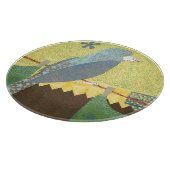 Kleurrijke vogel op een draad snijplank (Hoek)