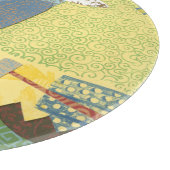 Kleurrijke vogel op een draad snijplank (Hoek)