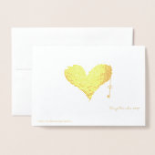 Kleurrijke vogel overal bruikbaar aangepaste tekst folie kaarten (Met envelop)