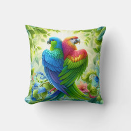 Kleurrijke vogel Worp Kussen