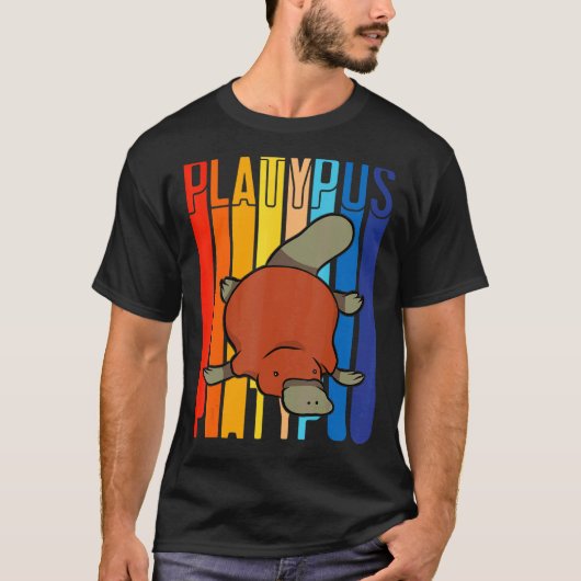 Kleurrijke vogelbekdier t-shirt (Voorkant)