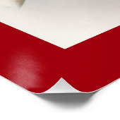 Kleurrijke  vogelillustratie en rode grens perfect poster (Hoek)