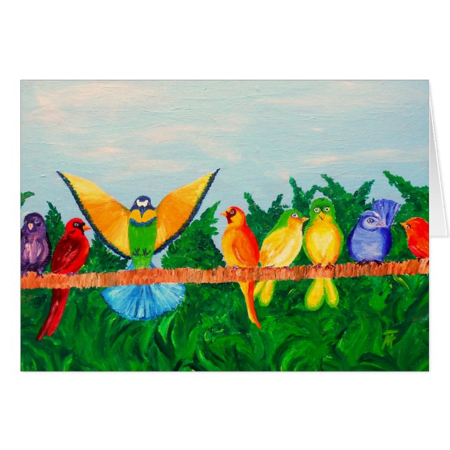 Kleurrijke vogels (Voorkant Horizontaal)