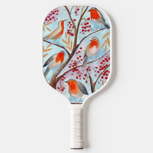Kleurrijke vogels abstract patroon pickleball paddle (Voorkant)