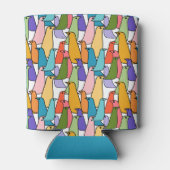 Kleurrijke vogels blikjeskoeler (Achterkant)