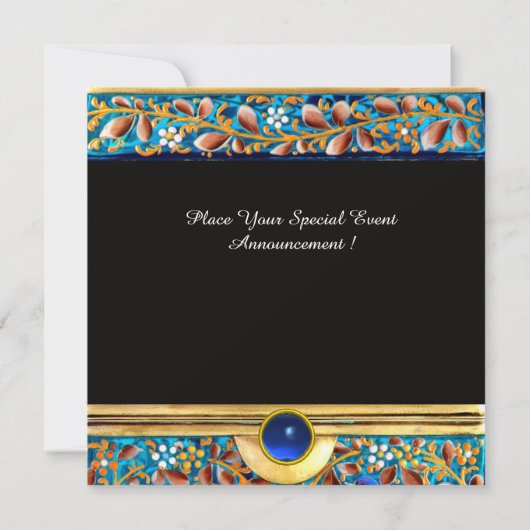 KLEURRIJKE VOGELS EN BLOEMENKRANSEN BLAUWE EDELE S KAART (Achterkant)