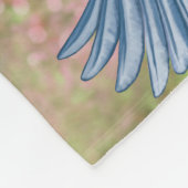 Kleurrijke vogels en vogelhuizen fleece deken (Hoek)