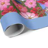 Kleurrijke vogels en vogelhuizen Vloertuin Cadeaupapier (Rol Hoek)