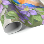 Kleurrijke vogels en vogelpest cadeaupapier (Rol Hoek)