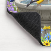 Kleurrijke vogels en vogelpest muismat (Hoek)