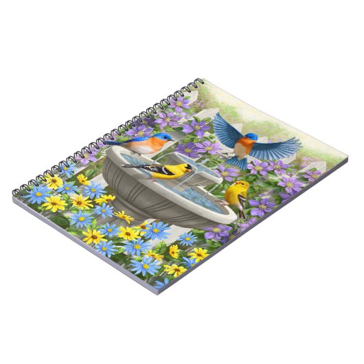 Kleurrijke vogels en vogelpest notitieboek (Linkerzijde)