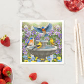 Kleurrijke vogels en vogelpest servet (Insitu)