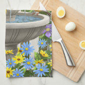 Kleurrijke vogels en vogelpest theedoek (Quarter Fold)