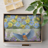 Kleurrijke vogels en vogelpest tissuepapier (Geschenk)