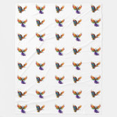 Kleurrijke vogels fleece deken (Voorkant)