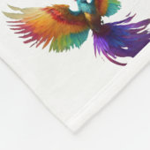 Kleurrijke vogels fleece deken (Hoek)