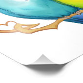 Kleurrijke vogels foto afdruk (Hoek)