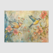 KLEURRIJKE VOGELS GEMENGDE MEDIA DECOUPAGE TISSUEPAPIER (Voorkant)