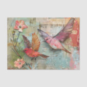 KLEURRIJKE VOGELS GEMENGDE MEDIA DECOUPAGE TISSUEPAPIER (Voorkant)