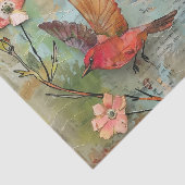 KLEURRIJKE VOGELS GEMENGDE MEDIA DECOUPAGE TISSUEPAPIER (Detail)