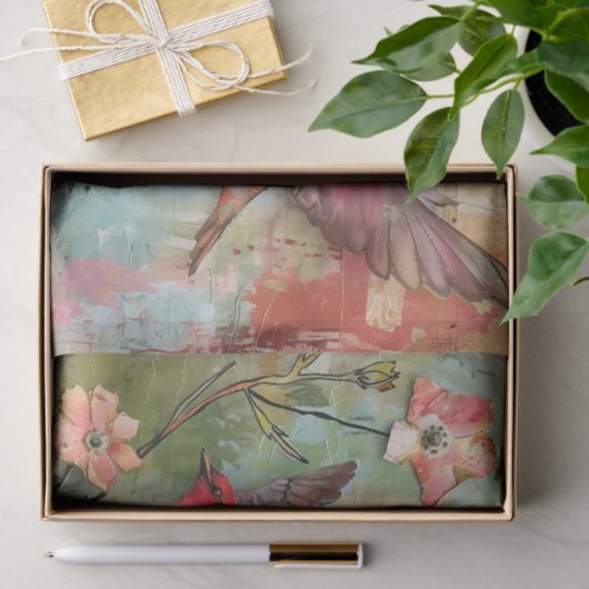KLEURRIJKE VOGELS GEMENGDE MEDIA DECOUPAGE TISSUEPAPIER (Geschenk)