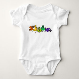 Kleurrijke Vogels Grappige Baby Bodysuit