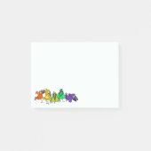 Kleurrijke vogels Grappige Post-it® notes (Voorkant)