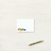 Kleurrijke vogels Grappige Post-it® notes (Op bureau)