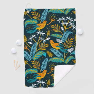 Kleurrijke vogels in het Natuur patroon Golfhanddoek
