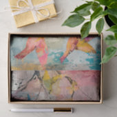 KLEURRIJKE VOGELS IN VLUCHT GEMENGDE MEDIA DECOUPA TISSUEPAPIER (Geschenk)