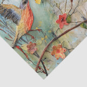 KLEURRIJKE VOGELS IN VLUCHT GEMENGDE MEDIA DECOUPA TISSUEPAPIER (Detail)