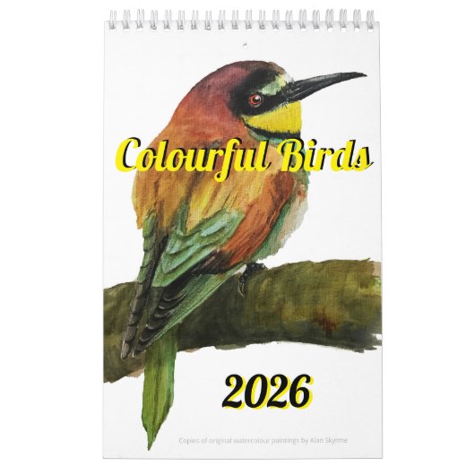 Kleurrijke Vogels Kalender 2026 (Hoes)