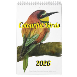 Kleurrijke Vogels Kalender 2026
