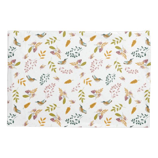 Kleurrijke vogels Kussensloop (Achterkant)